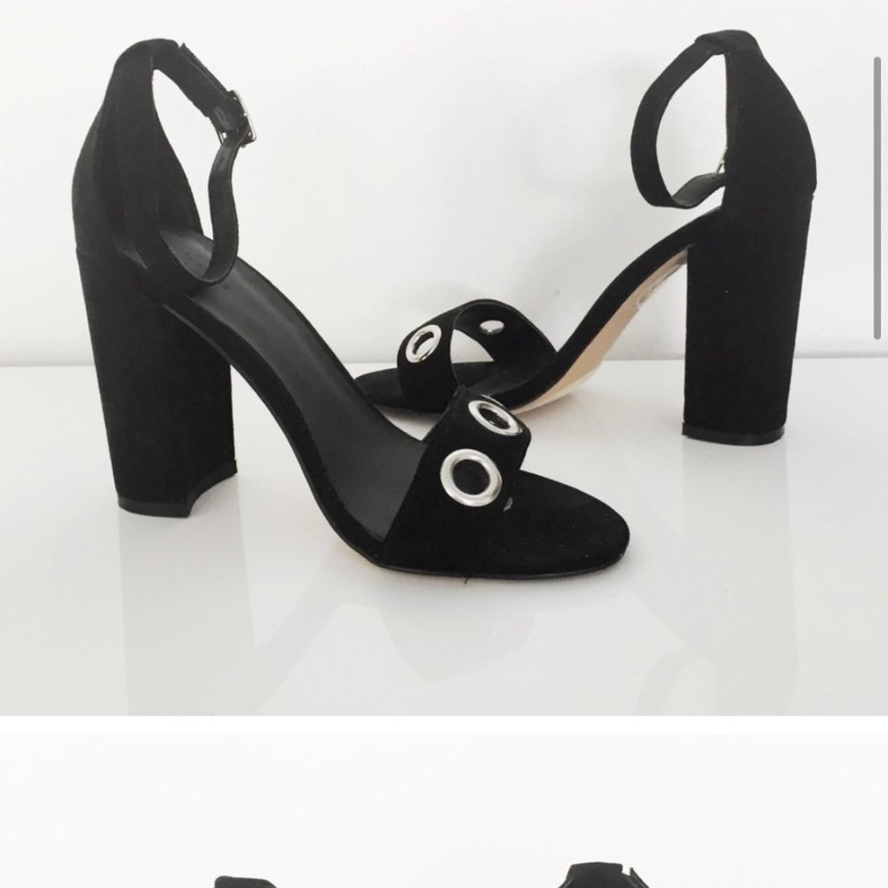 Urban Outfitters Black Suede Heels